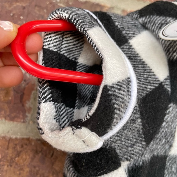 NWT Dog’s Harry Barker Black Buffalo Check Flannel Pajama Outfit Size Small - Picture 10 of 16